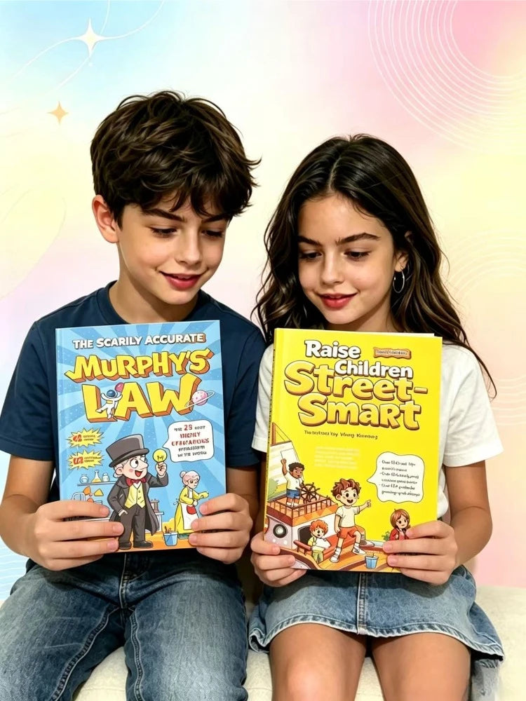 New Arrival 2PCS Children Educational Comic Book Set Life Wisdom & Social Skills Training Reading Books Parent-child Gifts Books
