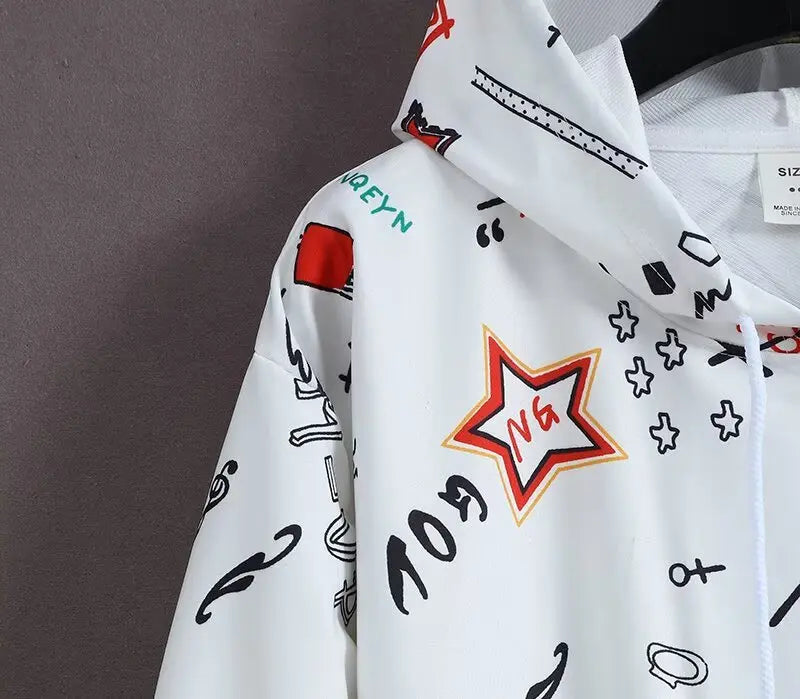 Spring New Arrival Men's Pullover Hoodie Korean Style High Street Harajuku Hooded Sweatshirt  Loose Fit Fashion Men's Clothing