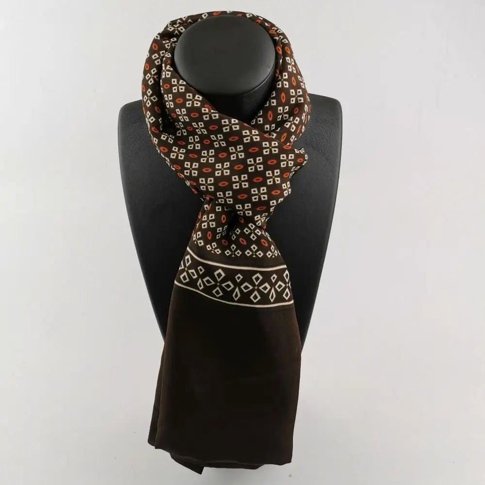 Fashion Double Layer Peach Skin Scarf Keep Warm Autumn Winter Plaid Scarf Man Luxury Brand Designer Shawl Wrap