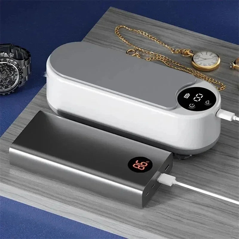 1pc High-frequency Ultrasonic Glasses Cleaner Machine - Wireless Control, Multi-purpose Cleaning For Eyewear And Accessories New