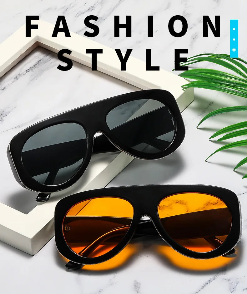 Oversized Oval Pilot Shield Sunglasses Women Big 2025 Luxury Brand Retro Y2K Punk Mirror Sun Glasses For Ladies Shades UV400
