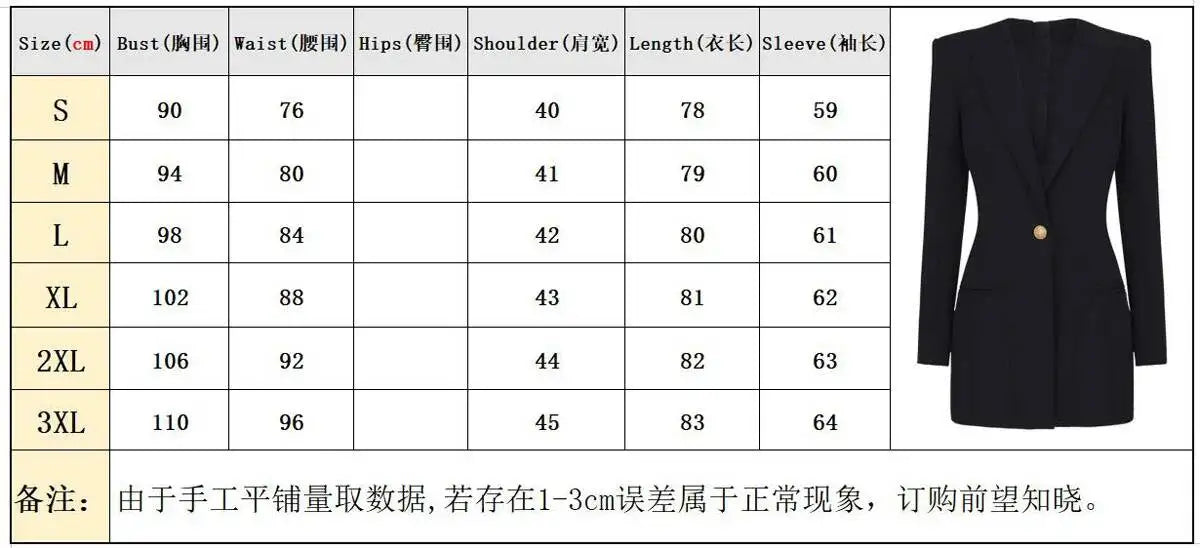 LGRQ 2026 Spring Fashion Women Clothes Notched Collar Full Sleeves Metal Single Button Slim High Waist Blazer Office Lady