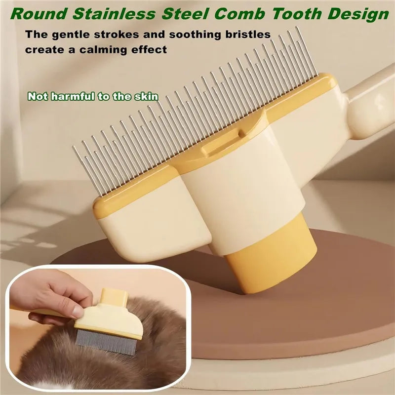 Cat Grooming Massage Brush Pet Comb Professional Open Knot Pet Hair Removal Brush Durable kitten comb Pet Accessories ﻿