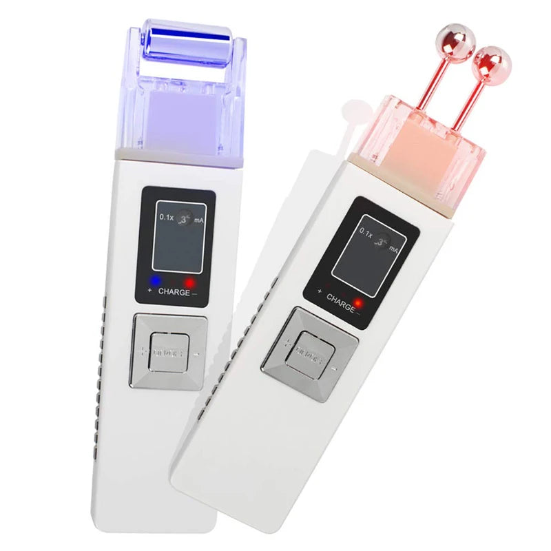 Wireless Galvanic Microcurrent Skin Firming Machine Face Skin Cleaner Skin Tightening Tools Facial Lifting Device Massage Roller