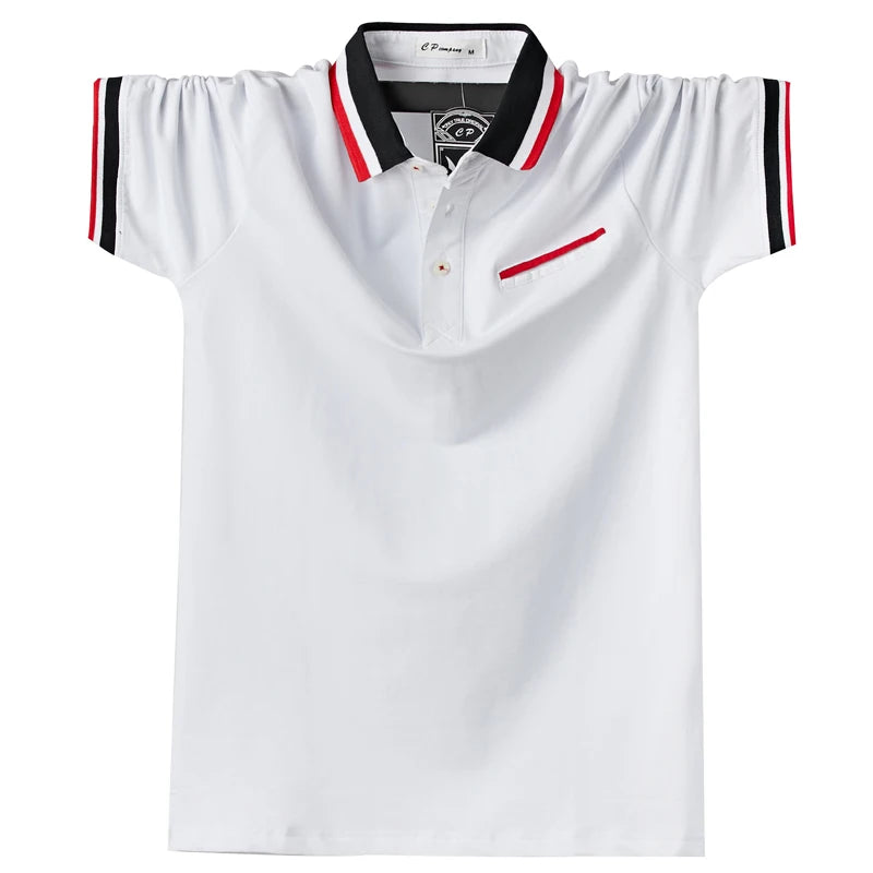 Plus Size 6XL Men Polo Shirt Cotton Shirt Men Camiseta Mens Shirt Polo for Men 2025 Tshirt for Men Top Tees for Men New Fashion