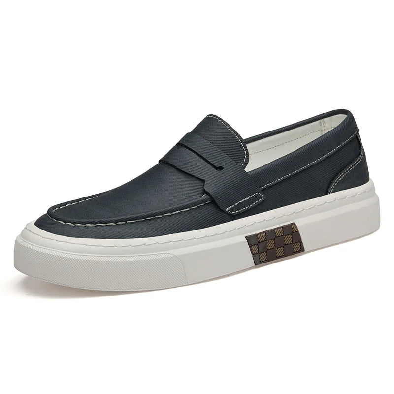 Designer Brand Men's Loafers Green Casual Shoes Men's Lightweight Soft Soled Walking Flat Shoes Brown Luxury Sneakers for Men