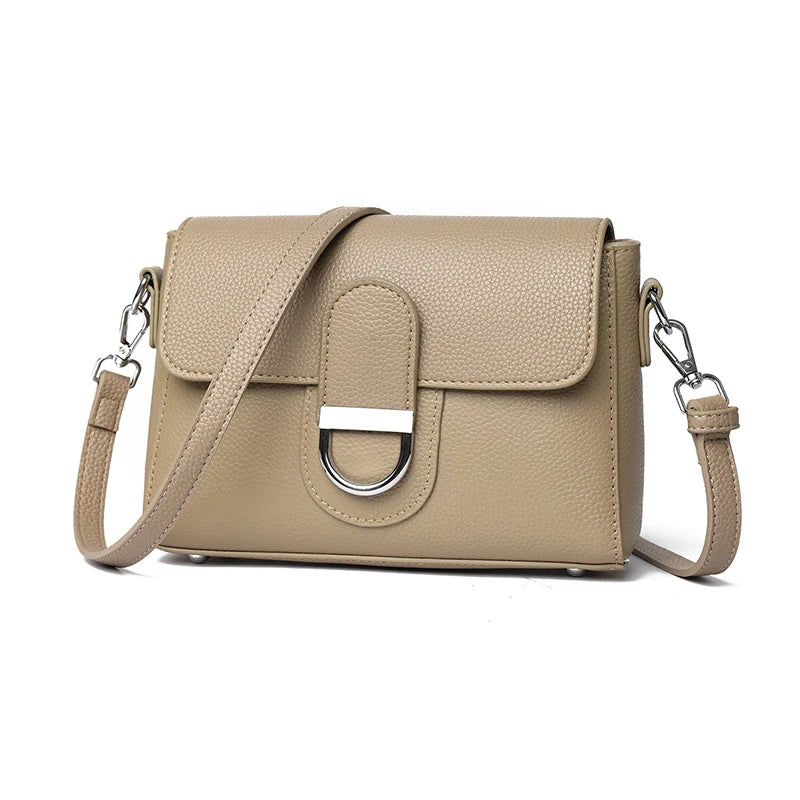 Luxury Brand Genuine Leather Handbag Women Fashion High Quality Solid color Cow Leather Shoulder Crossbody Bag Female Tote Bags