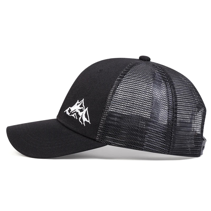 Unisex Mountain Range Embroidery Baseball Net Caps Spring and Summer Outdoor Adjustable Casual Hats Sunscreen Hat
