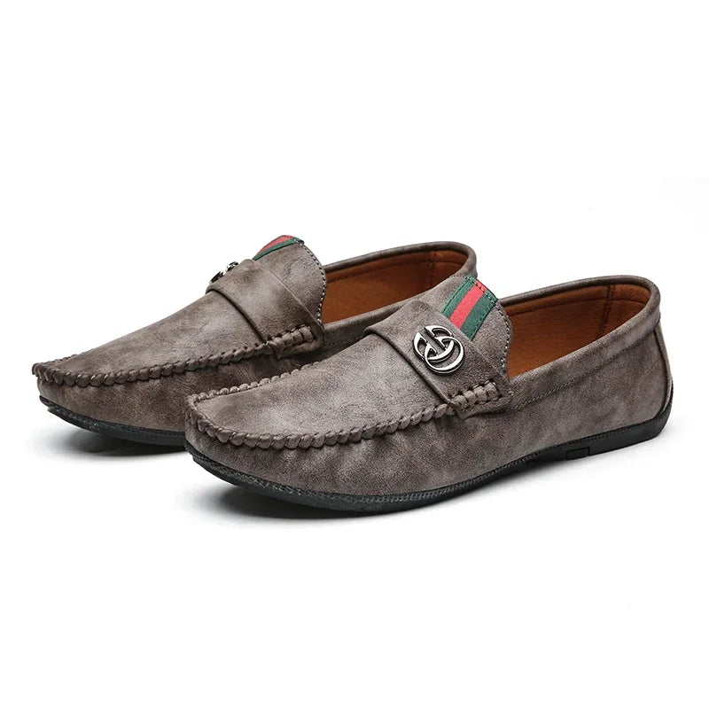 Men Driving Shoe Leather High Quality Breathable Slip on Men Casual Shoes Comfortable Light Men Loafers Formal Men Dress Shoes