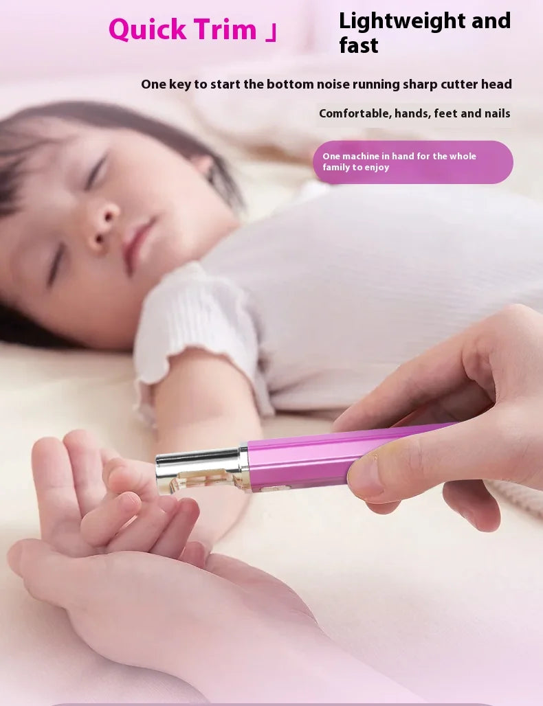 USB Rechargeable Electric Nail Clippers Trimmer Safe for Babies Kids Adults Home Travel Use Personal Grooming Essential