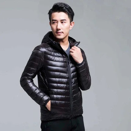 2024 New Arrivasl Men's Ultra Lightweight Packable Down Jacket Autumn Spring Winter Water and Wind-Resistant Breathable Coat