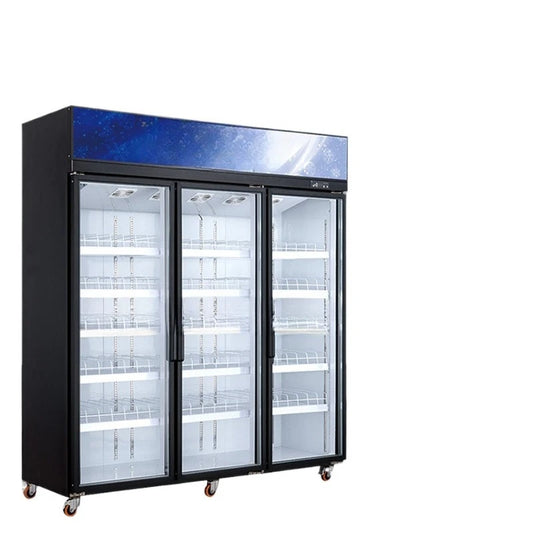 Beverage commercial freezer refrigeration display large capacity fresh-keeping vertical supermarket beer freezer