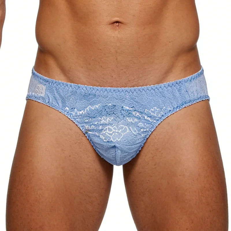 New Hot Men Sexy Briefs Sissy Pouch Panties Fashion men Shorts Pants Lingerie Lace Men's Breathable Underwear Underwear Gays