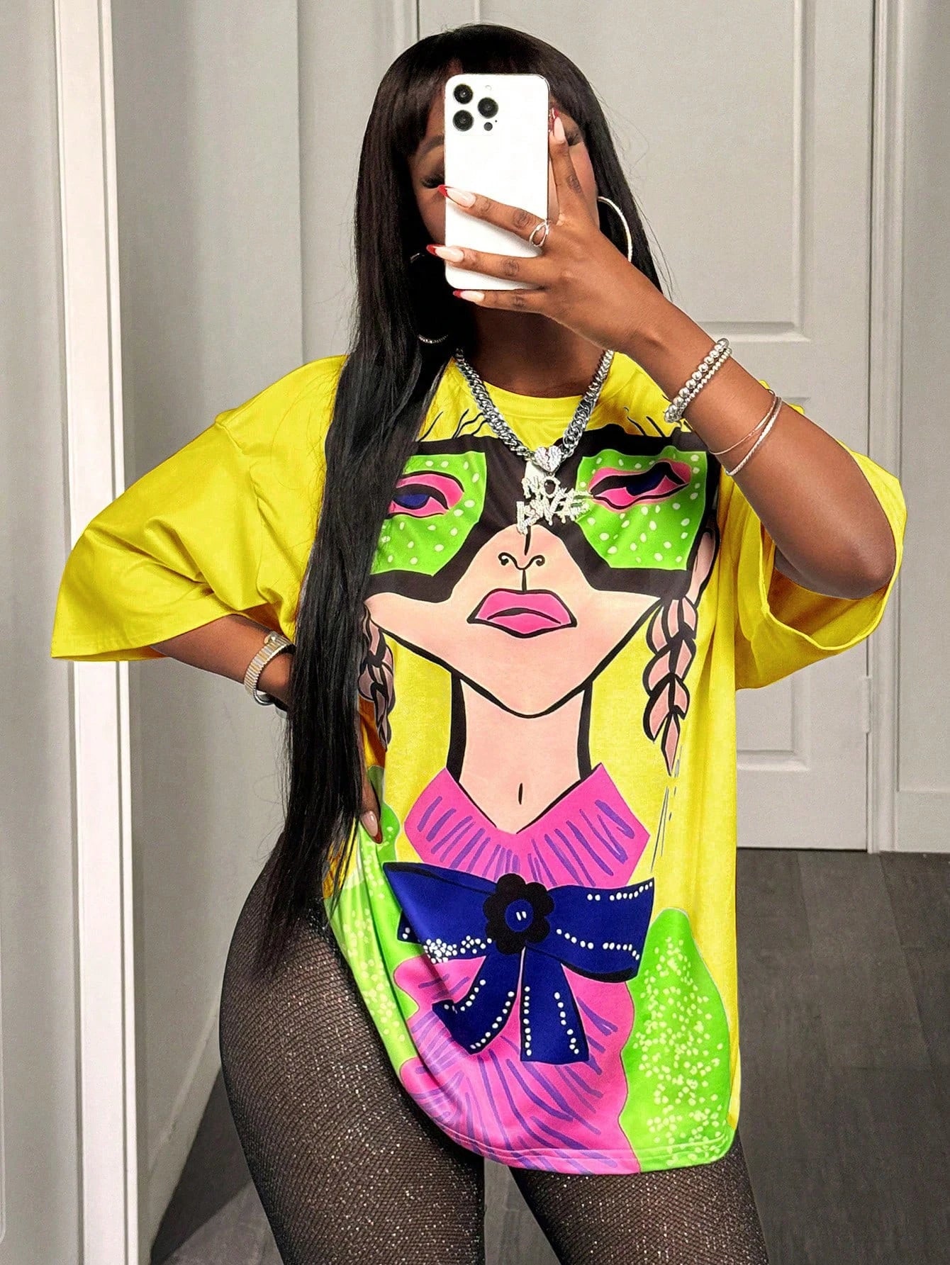 BamGleam Oversized T-shirt Loose Casual Hip-Hop Style Graphic Printed Women T-Shirt Summer Fashion Y2k Ladies Clothes Female Tee