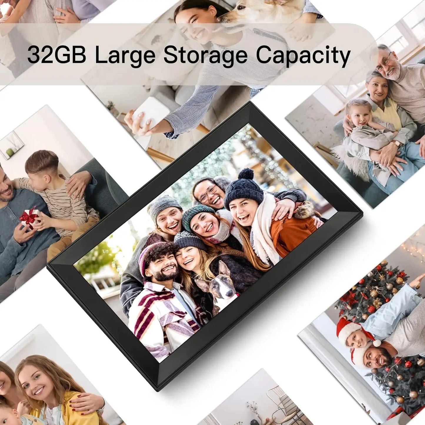 15.6 inch built in 32GB WiFi Large touch ips digital photo frame 1920*1080 Digital Frame via Uhale app