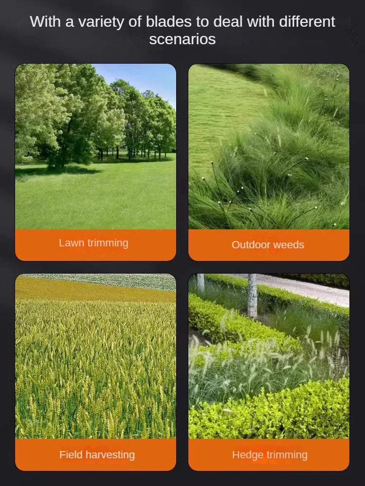 Portable Electric Lawn Mower with Lithium Battery for Home Use and Farming Grass Trimming