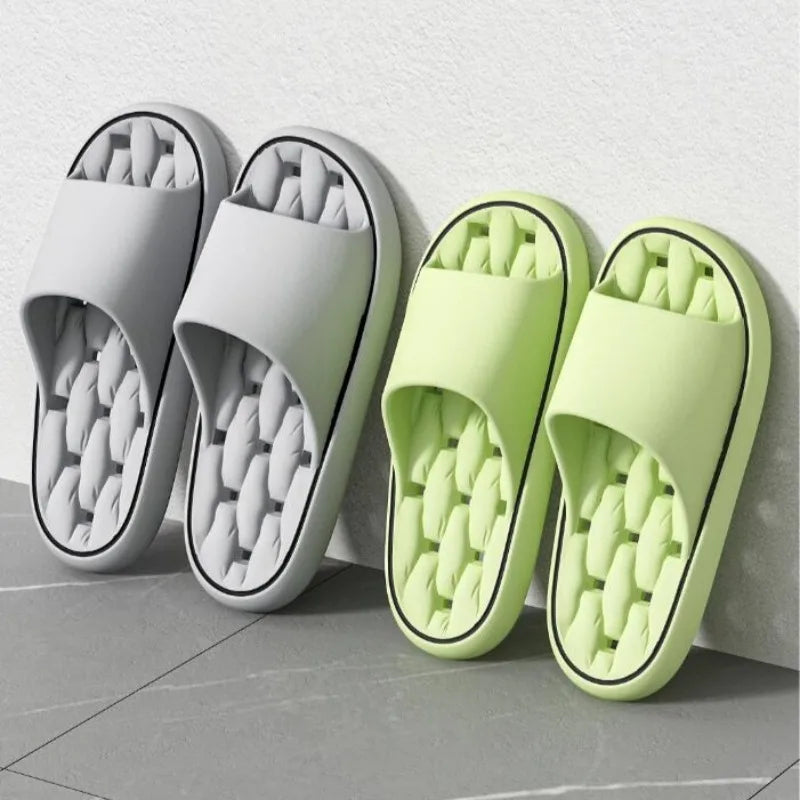 Summer Women Leaking Quick-Drying Shower EVA Slippers Men Breathable Water Leakage Flip Flops Light Waterleaky Swimming Sandals