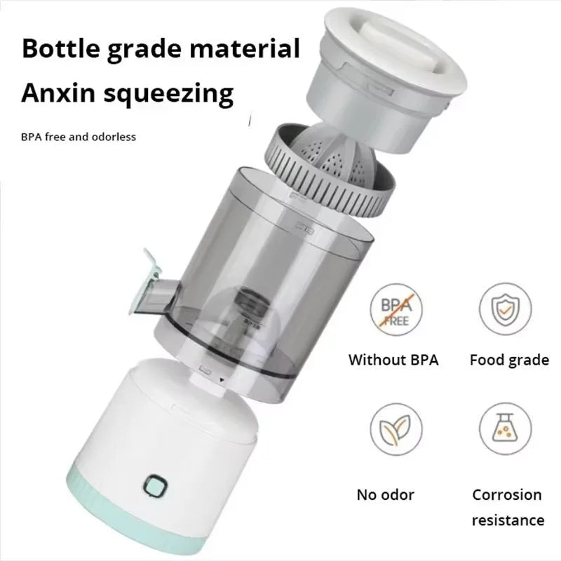 Portable Electric Juicer Juice Lemon Squeezer USB Charging Kitchen Fruit Small Juicer Blender Fresh Separator Press Machine