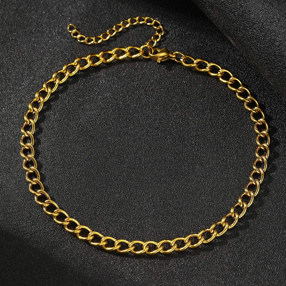 Stainless steel anklet Premium sense of simplicity small delicate anklet New popular light luxury chain anklet For Women Jewelry