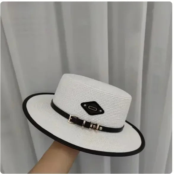 new Summer Hats for Women Wide Brim Casual Beach Sun Hat Women Summer Straw Hat Sunscreen Block UV Protection Panama Bow Cap