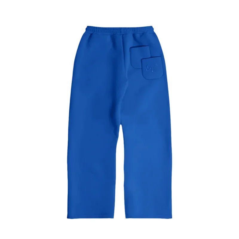 Y2K Casual Loose Jogger Pants Star Letter Pattern Square Pocket Embroidery Elastic Waist Sweatpants Men Women Comfort Streetwear