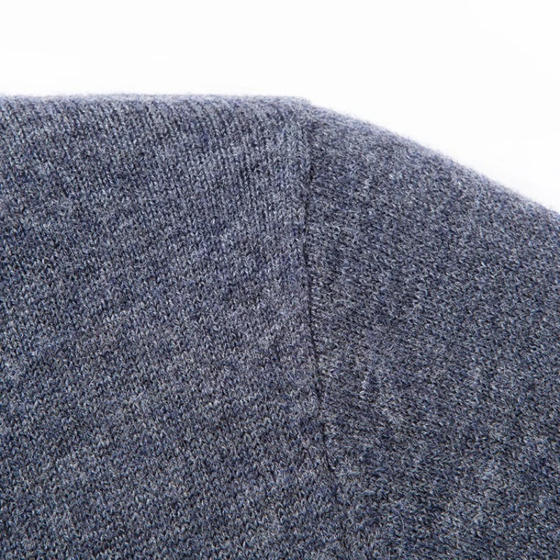 100% Australian Merino Wool Sweater, 360g Thickened Anti-Pilling, Polo Collar Gold Quality Pullover