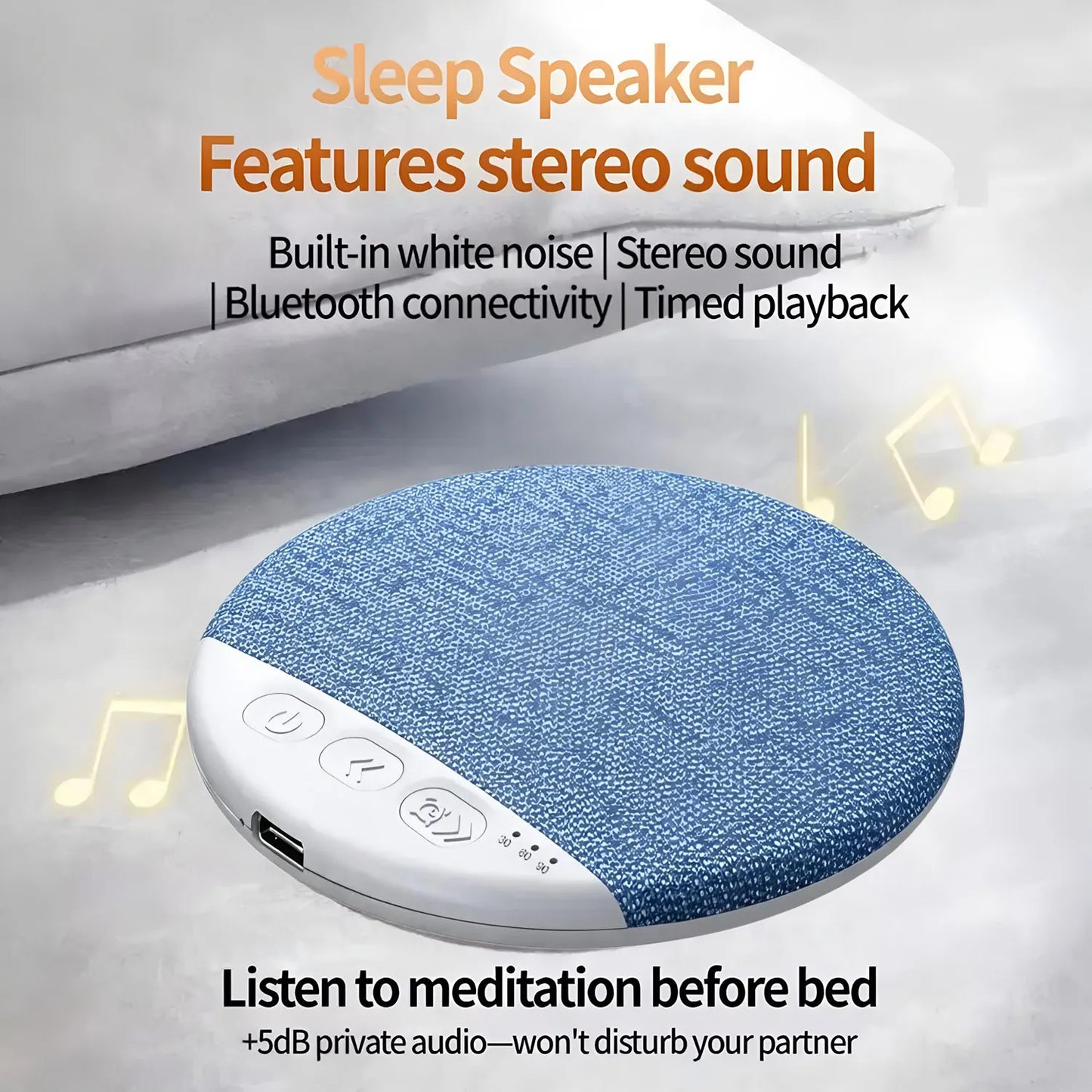 Bluetooth Speaker Under Pillow Sleep Sound White Noise Timer Multi Function Private Mold Audio Sleep Aid Speaker Bluetooth Speak