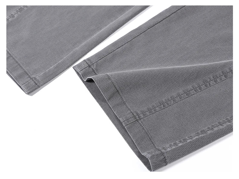 Summer Thin Casual Pants Men's Straight Wide Pants Brand Clothing Lyocell Stretch Loose Trousers Korean Trendy Man Clothing