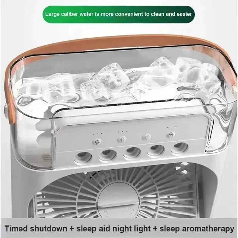 Five-hole Cooling Spray Fan Air Conditioners USB Electric Fan Desktop Air Cooler Humidifie For Student Dormitory Home and Office