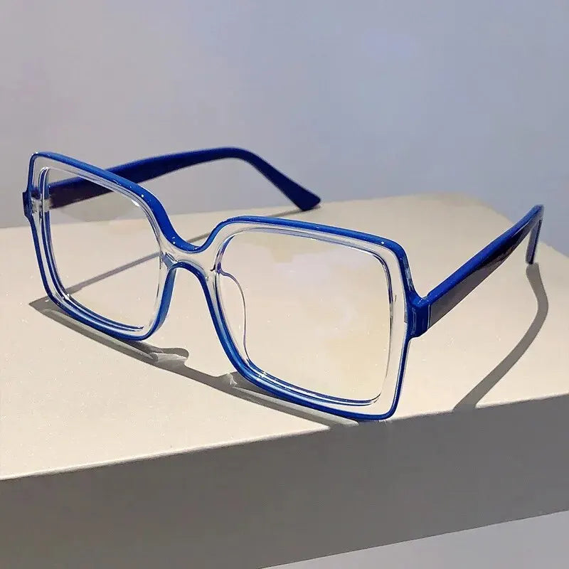 The New Style Retro Box Personality Bump Color Anti-blue Optical Glasses