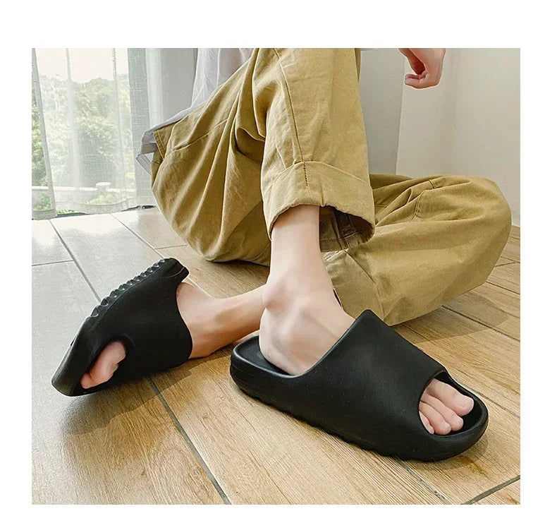 Hot Coconut Slippers Cloud Thick-soled Sandals Summer Fashion Soft Bottom Beach Men Slippers Women's Sandals EVA Slides