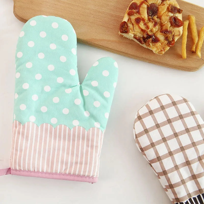 1Pcs Hot Oven Mitts Baking Anti-Hot Gloves Pad Oven Microwave Insulation Mat Baking Kitchen Tools