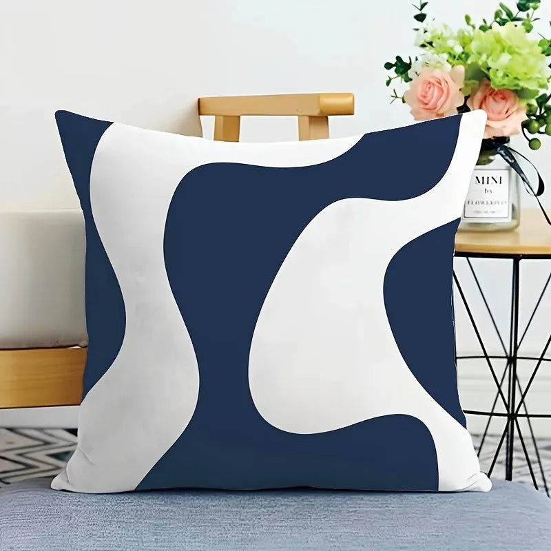 Home Decor Abstract Geometric Pattern Digital Printing Pattern Cushion Cover For Sofa Bedroom Car Pillow Cover