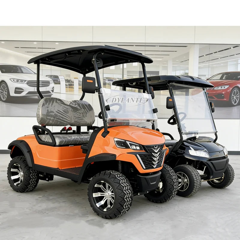 Brand New 4-Wheel High-Speed 60V Lithium Battery Mini Electric 2 4-Seater Lift Off-Road Vehicle Classic Golf Cart With Bumper