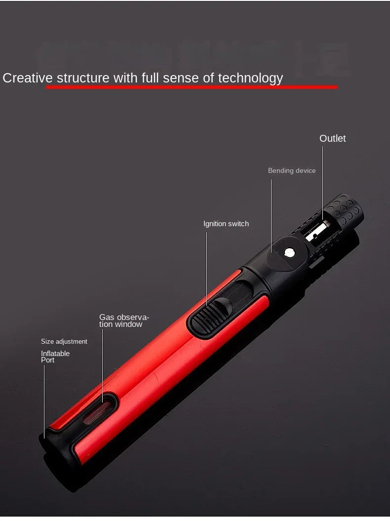 Mini Cordless Torch Blow Torch Pen Shaped Gas Soldering Iron Gun Welding Tool Soldering Iron Flamethrower Butane Torch Gun