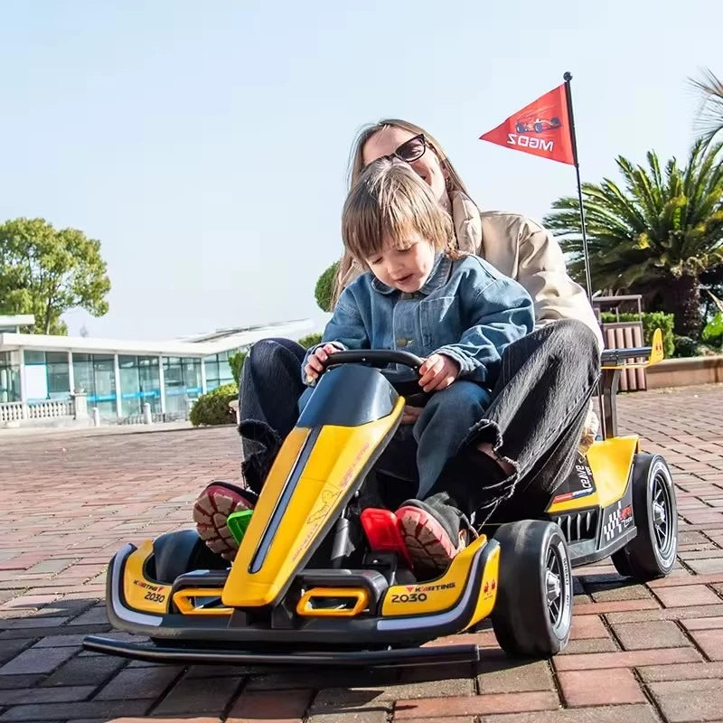 Go Kart for Kids Toy Drift Car Rechargeable Battery Operated Adults Can Ride Child Toy Electric Racing Car