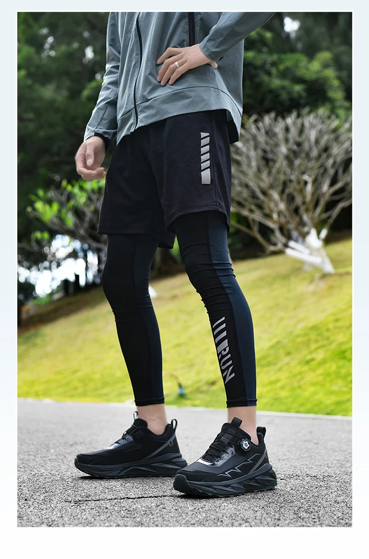 Spring Summer Large Rotating Buckle Mesh Breathable Sneakers Men's Running Shoes Fashion Casual Shoes 39-48
