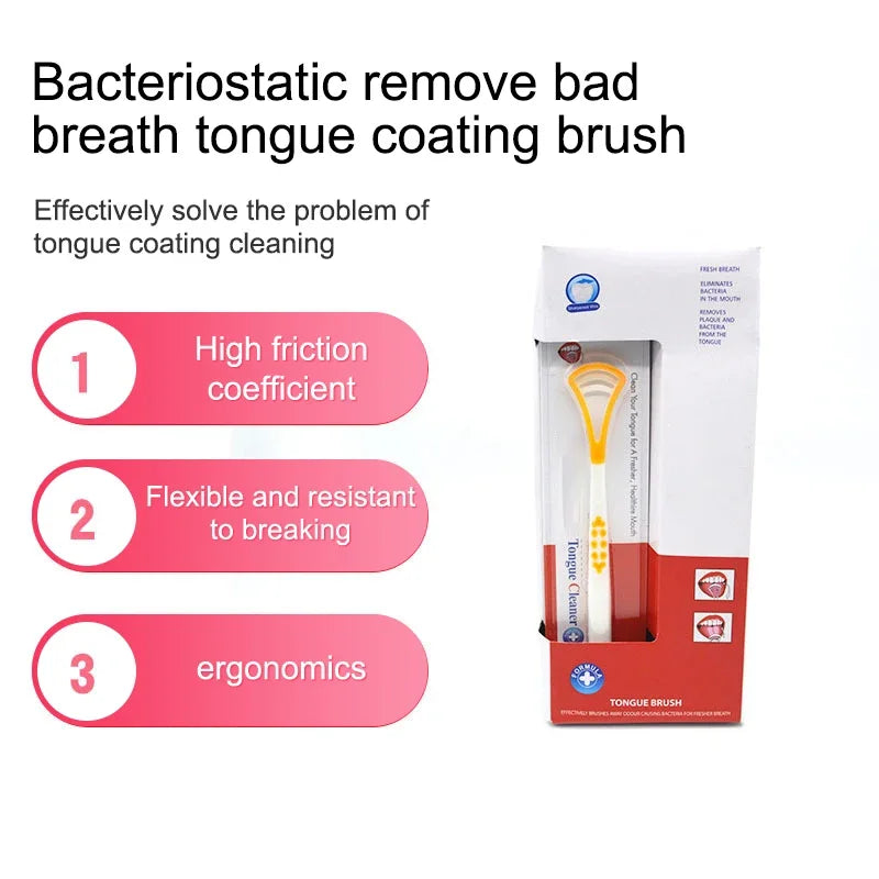 New Tongue Scraper, Tongue Coating Cleaner, Tongue Scraper To Eliminate Bad Breath, Thick And White Tongues Coating, Oral Care