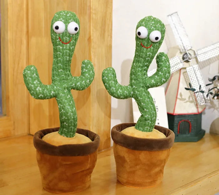 Magic Twist Talking Cactus Toy Dancing Cactus Swing Singing