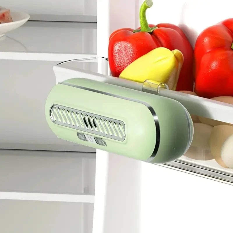Multi-Functional Air Purifier & Deodorizer for Refrigerator, Car, Pet Area, Toilet - Eliminates Odors and Extends Food Freshness