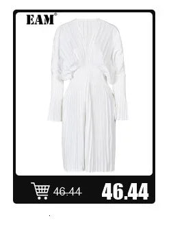 [EAM] Black Printed Back Zipper Sweatshirt New Round Neck Long Sleeve Women Big Size Fashion Tide Spring Autumn 2026 1DJ0624