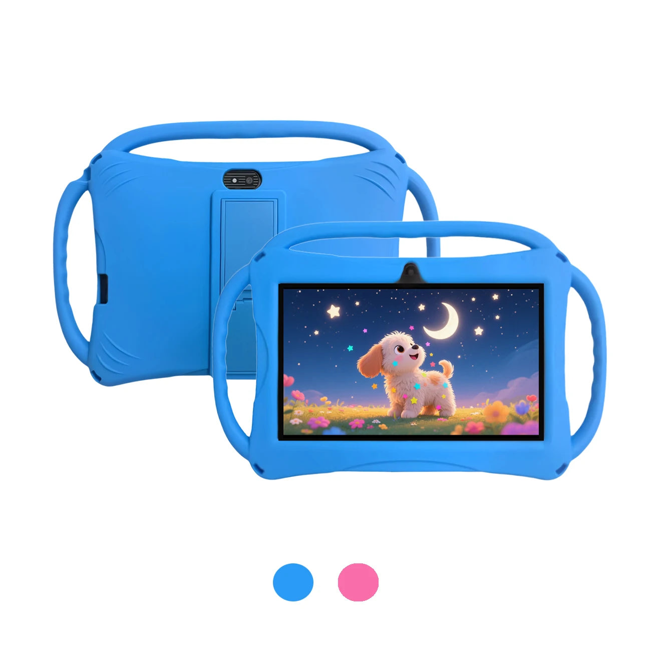 Kids Tablet 7 inch, Children Tablet with Parent Control,dual cameras, children's gifts for Christmas and birthday.Pink/Blue