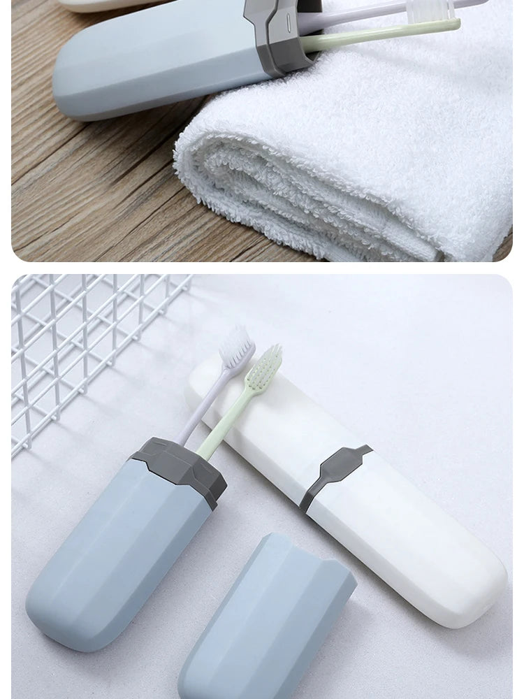 1/4pc Portable Toothbrush Cover Storage Box Daily Outdoors Travel Hiking Camping Toothbrush Holder Case Box Bathroom Accessories
