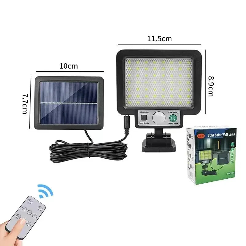 Solar Split Wall Lamp 3 Mode Waterproof Motion Sensor Lamps Garden Street Lighting Solar Lamp For Garage Security Wall Light