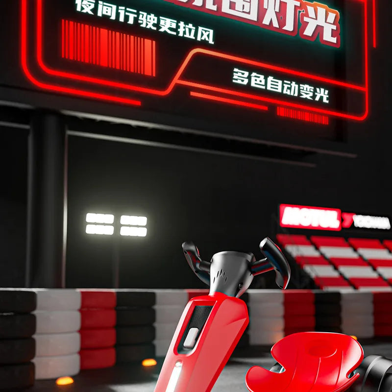 With Led Light And Music Kids Electric Kart, Four-wheel Can Ride On Remote-controlled Toy Car for Ages 1-3 To 6