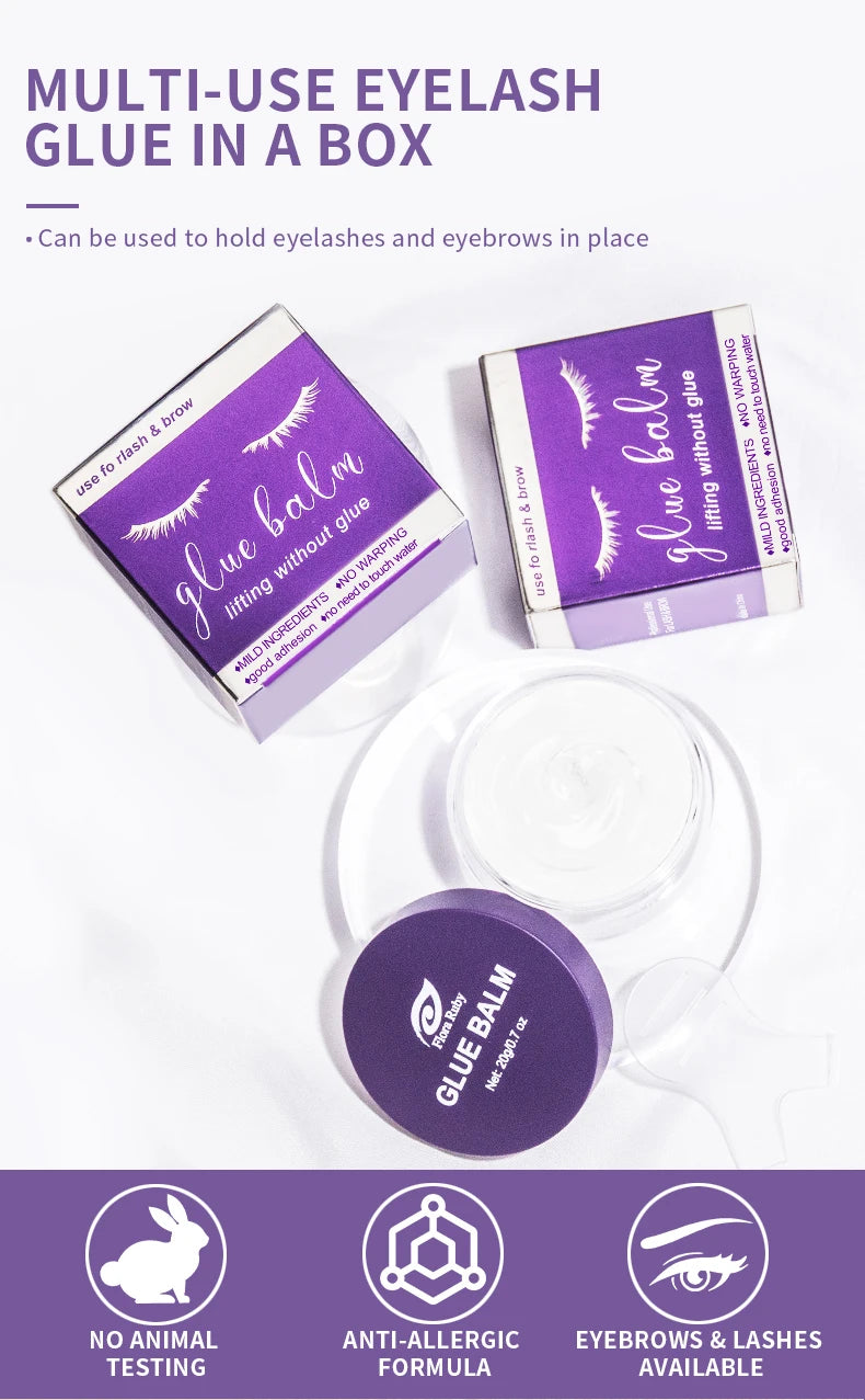 ICONSIGN Lash Glue Balm For Lash Lifting Fast Fixing Shape Eyelash Brow Lashes Lift Waterproof Wax Beauty Makeup Tools