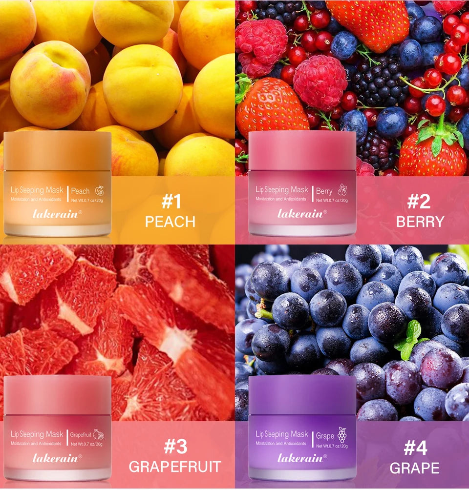 Lip Sleeping Mask Nourishing Overnight Lip Treatment Vitamin C Moisturizer Butter Hydrating Dry Flaky Lips Skin Care