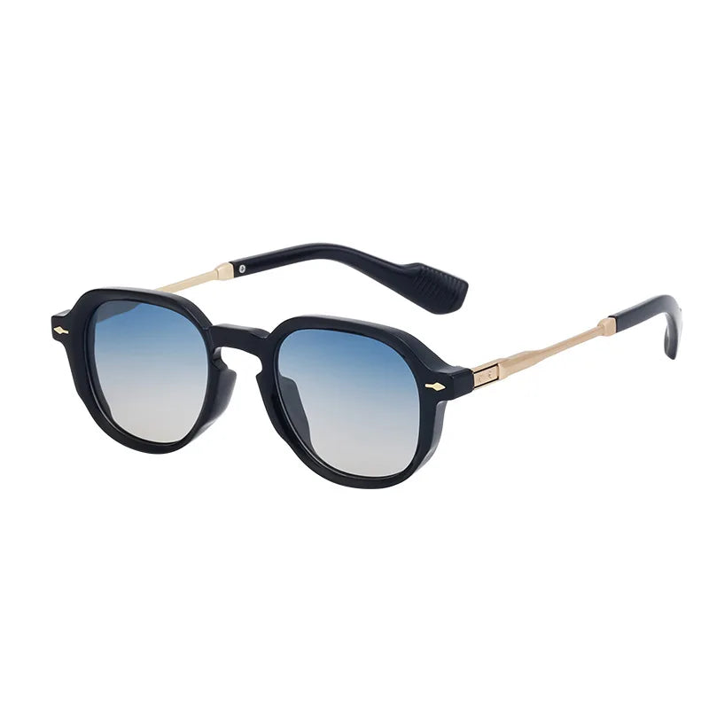Retro Style Rectangular Frame Sunglasses Luxurious Outdoor Street Photography Sunscreen Glasses Fishing Driving