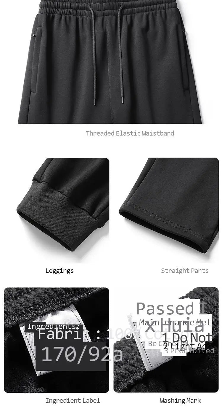 Spring Autumn Pure Cotton Stand Collar Sports Suit Set Thin Casual Workout  Men's Sweatshirt Jack And Pant Suit Two Piece Set