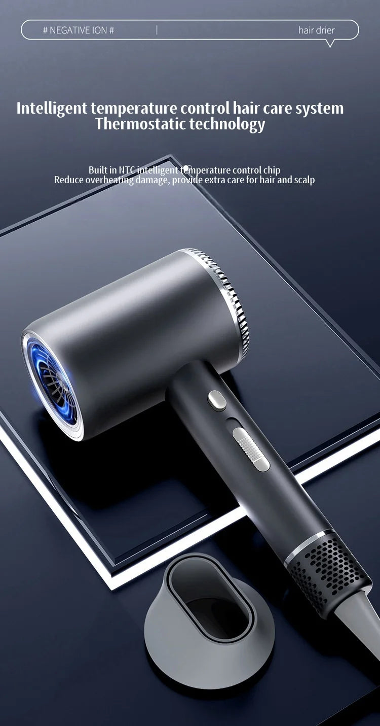 New 2400W High-Speed Hair Dryer With Blue Light Negative Ion Quick Drying And Silent Hair Care, Dedicated For Home Hair Salons